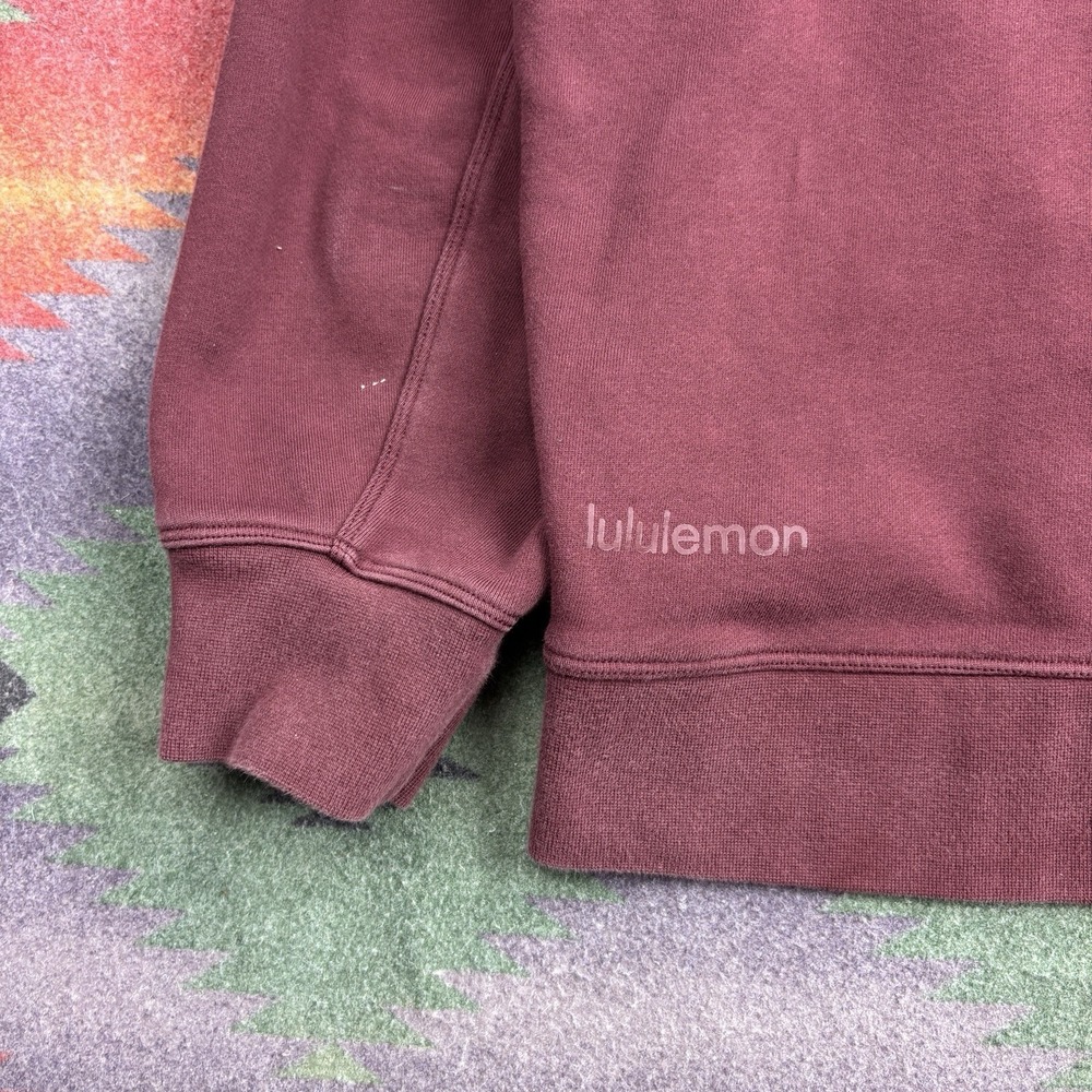 Lululemon Perfectly Oversized Hoodie Womens 10 Red Sweatshirt Pullover Hooded - Picture 4 of 8